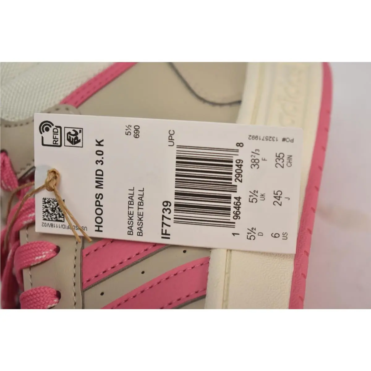 Adidas shoes - adidas Hoops Mid 3.0 K - Pink 5