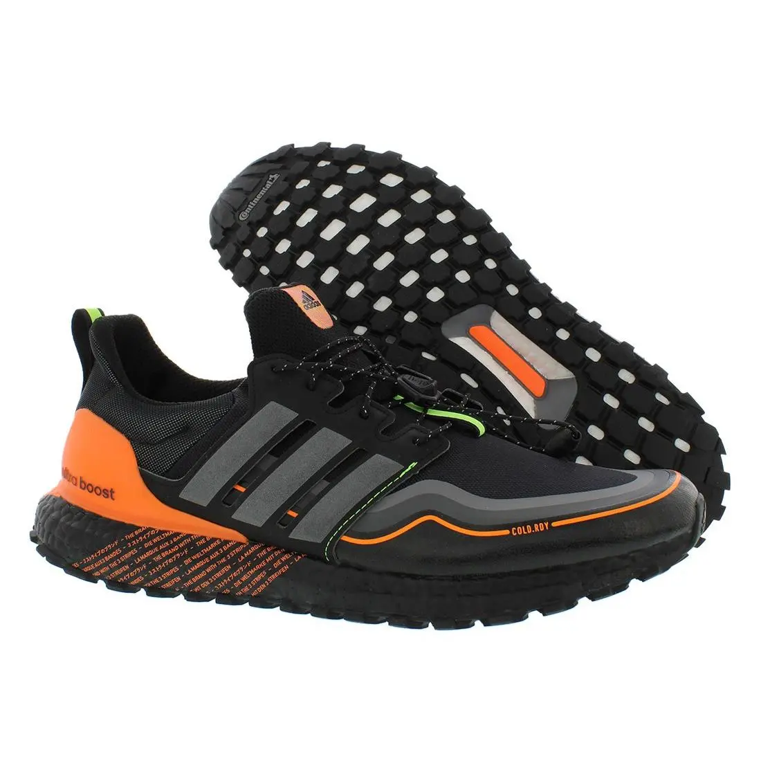 Adidas Ultraboost C.rdy Dna Unisex Shoes Size 7.5 Color: Black/orange