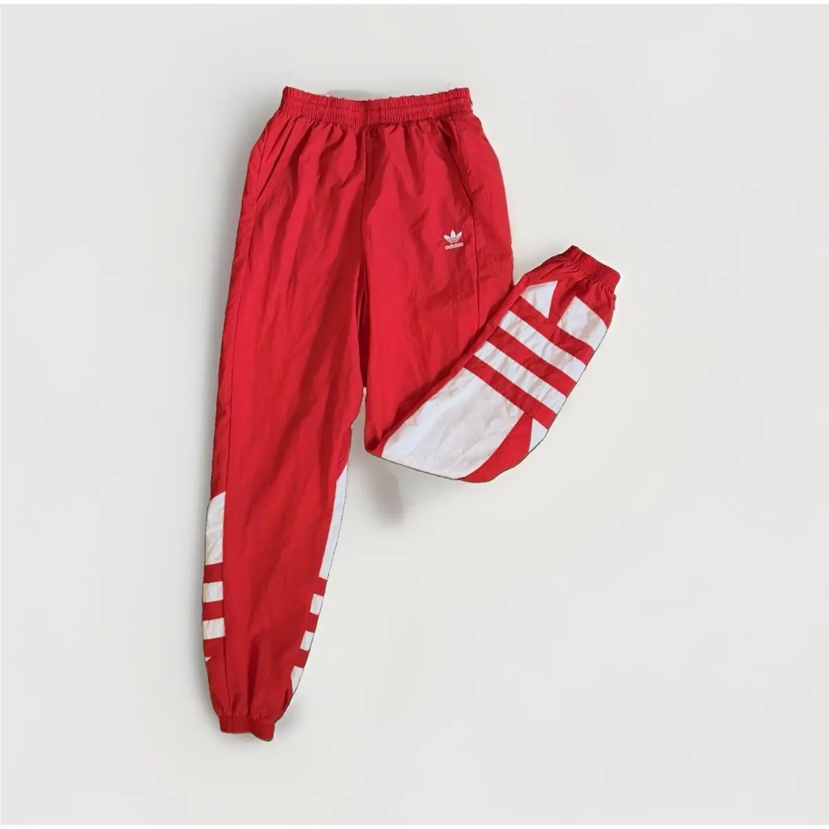 Originals Trefoil Big Logo Track Pants Joggers Lush Red White Size XS by Adidas