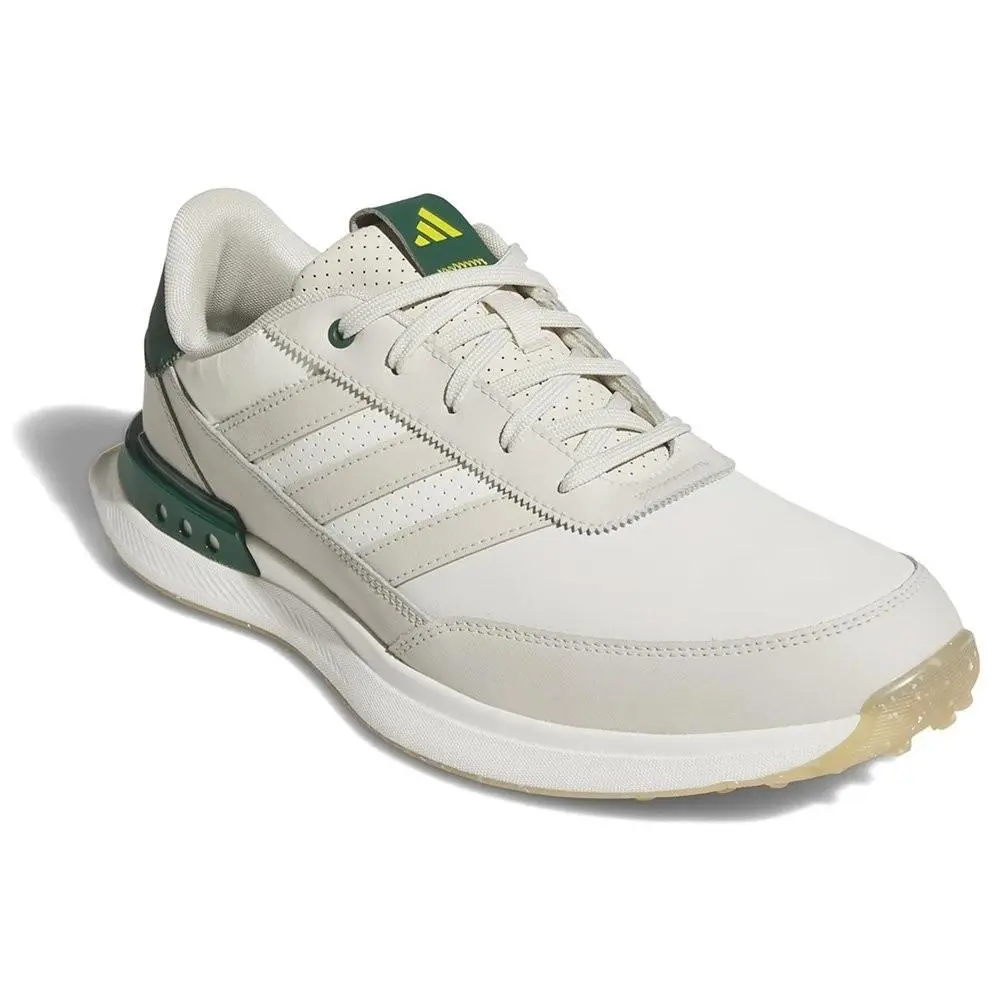S2G Spikeless Leather 24 Mens Size 12 Golf Shoes Off White/green IH8522 by Adidas