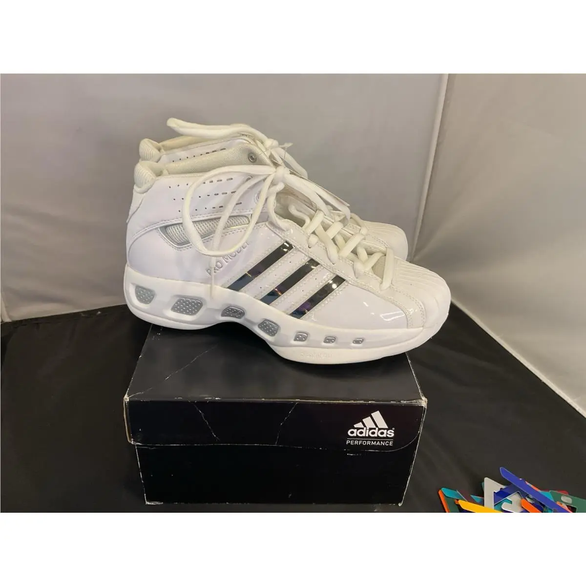 Adidas shoes - adidas Pro Model - Pro Model - White, Exterior: White 4