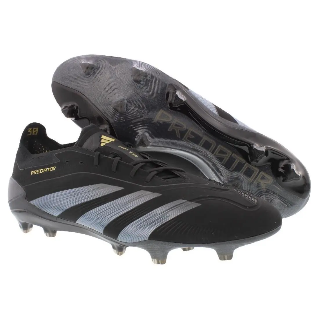 Adidas Predator Elite Firm Ground Unisex Shoes Size 12 Color: Black/gold
