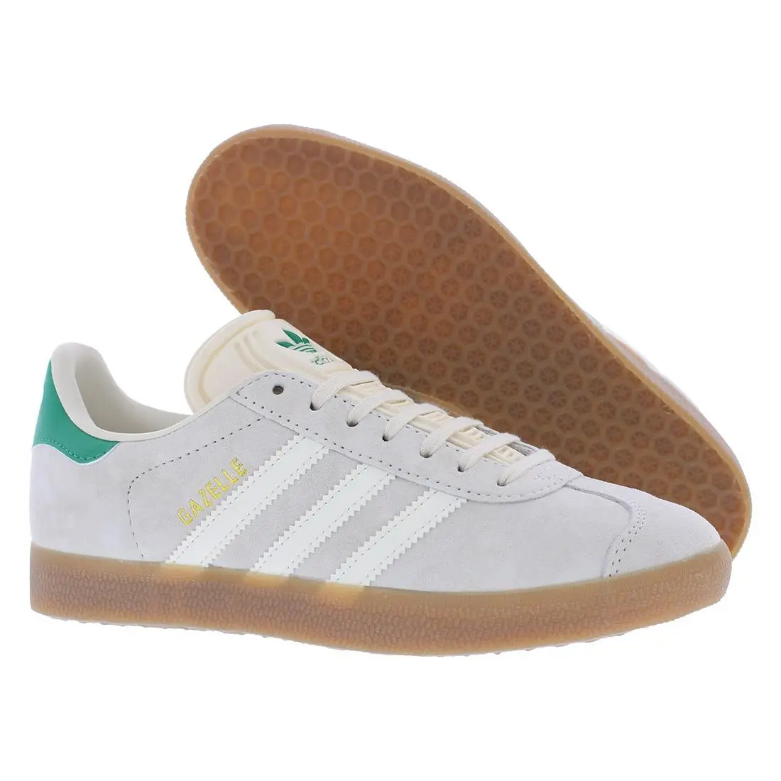Adidas Gazelle Suede Womens Shoes Size 10 Color: Wonder White/cream White/gum 4
