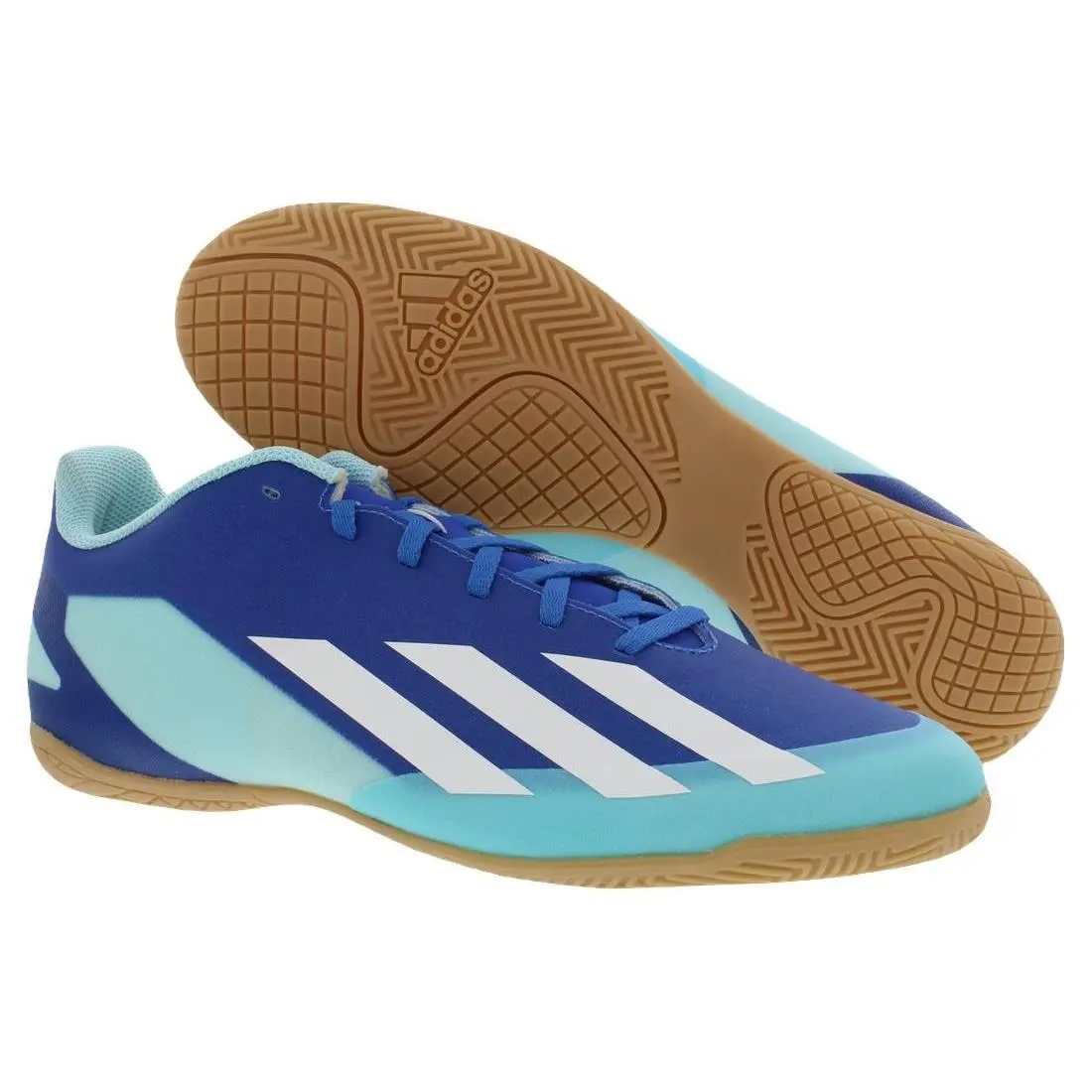 Adidas X Crazyfast.4 Indoor Unisex Shoes Size 10 Color: Blue/sky/white