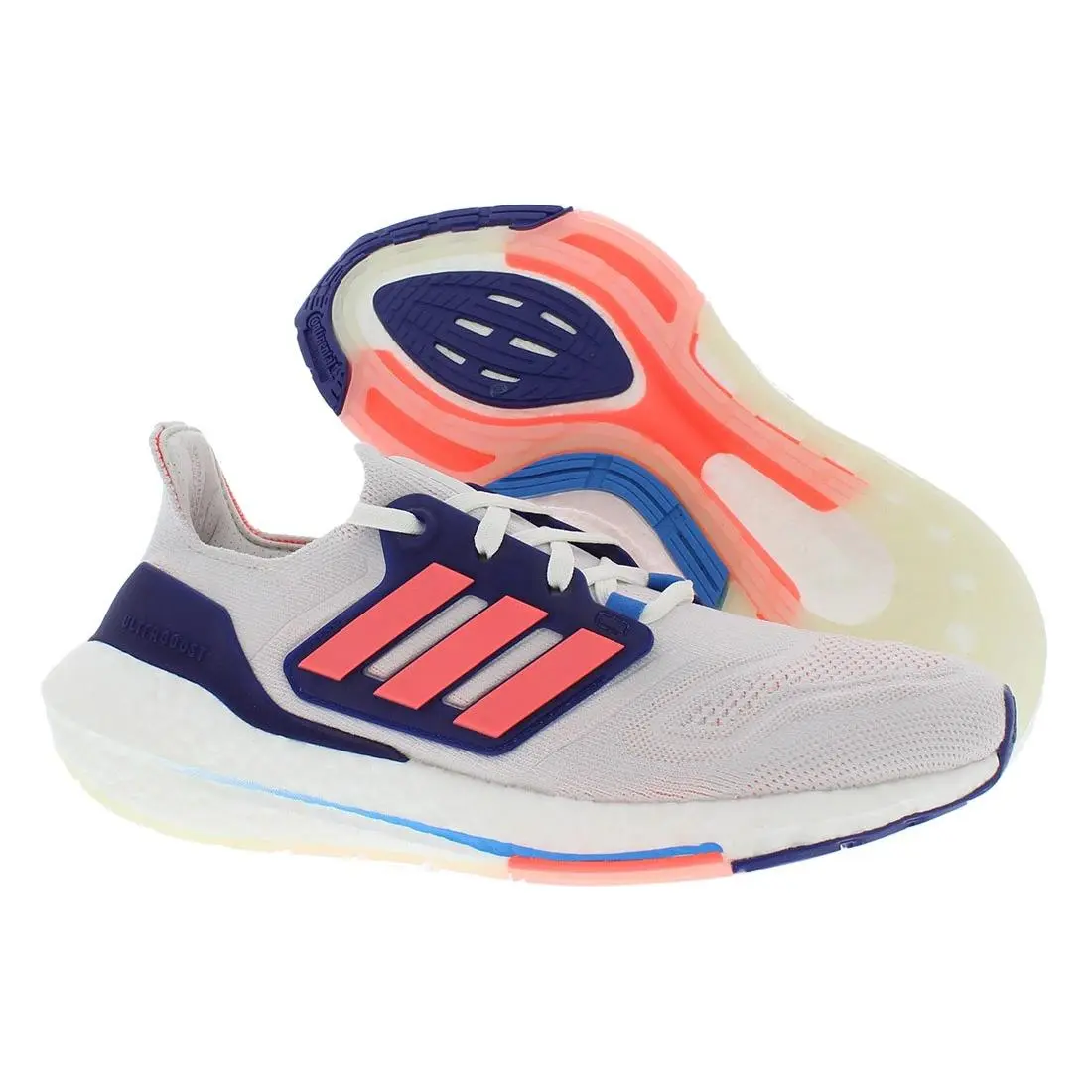 Adidas Ultraboost 22 Womens Shoes Size 9.5 Color: Crystal White/turbo/indigo