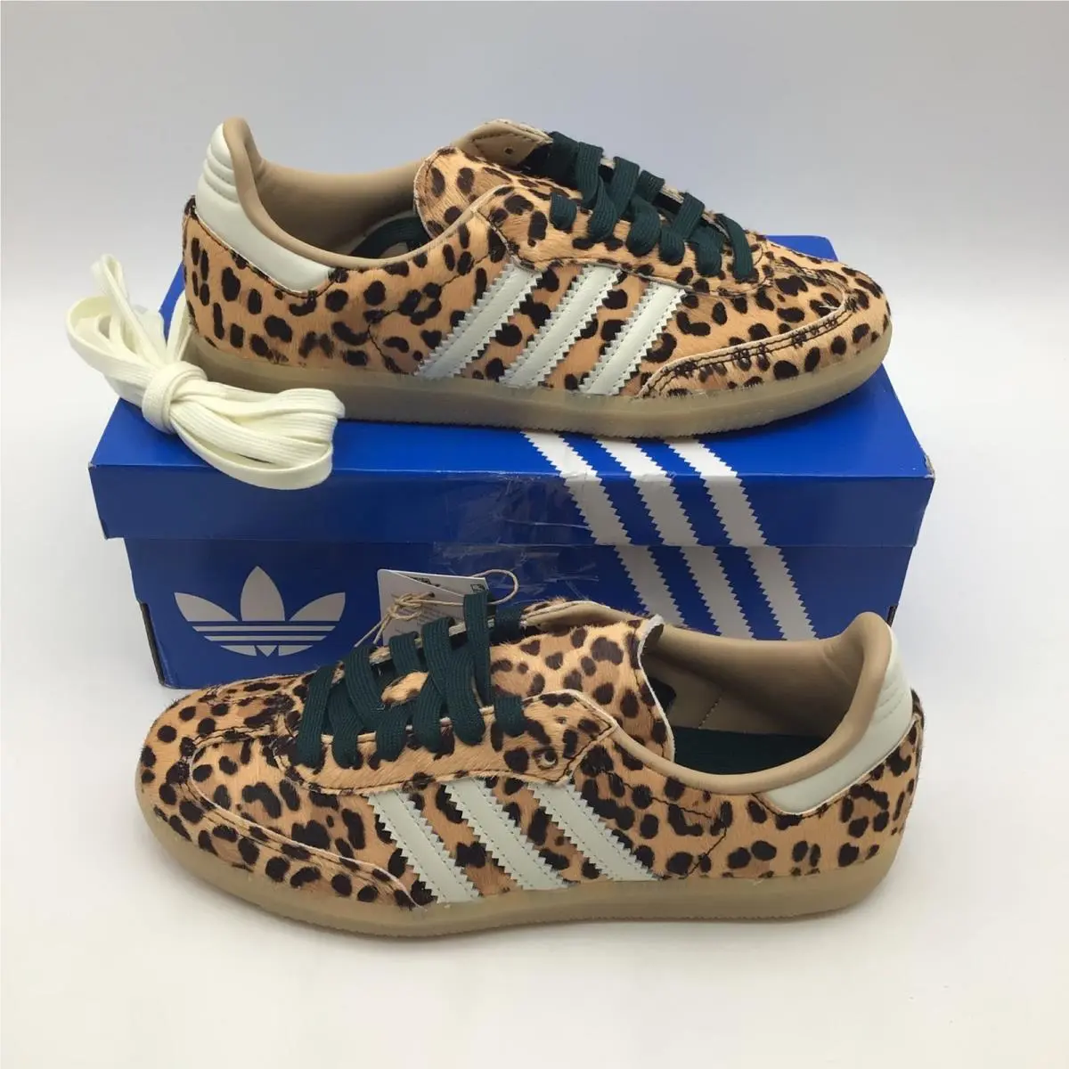 Adidas Samba OG W Leopard Print KI6674 Sneakers Womens Size 6.5
