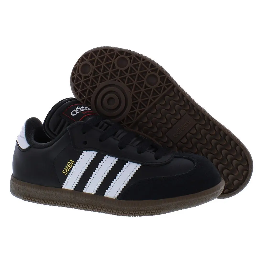 Adidas Samba Classic PS Boys Shoes Size 12 Color: Core Black/cloud White/gum - Core Black/Cloud White/Gum, Main: Black