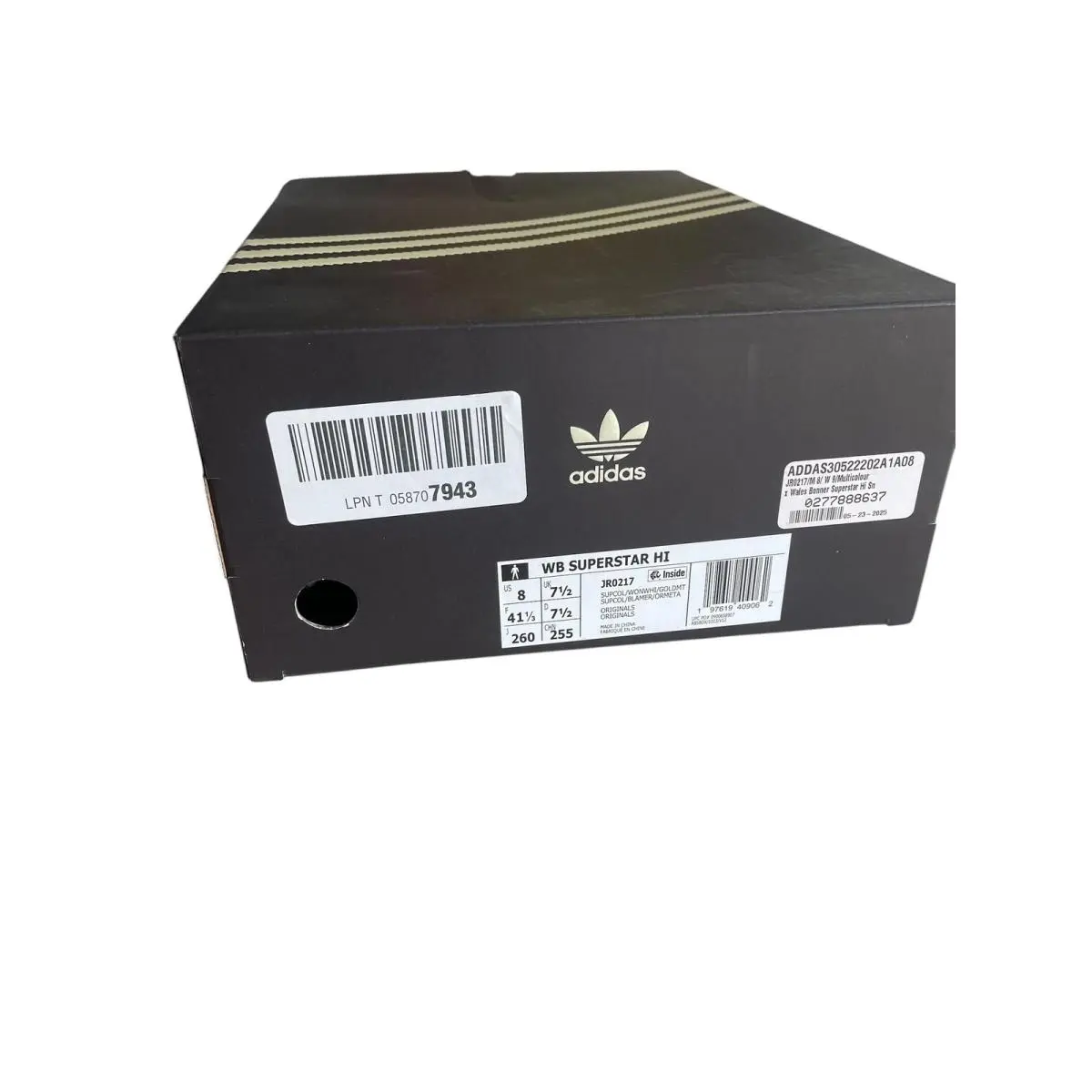Adidas shoes - Superstar Hi (Wales Bonner collaboration) - JR0217DONOTUSE - Brown (UPC: 197619409062) 9