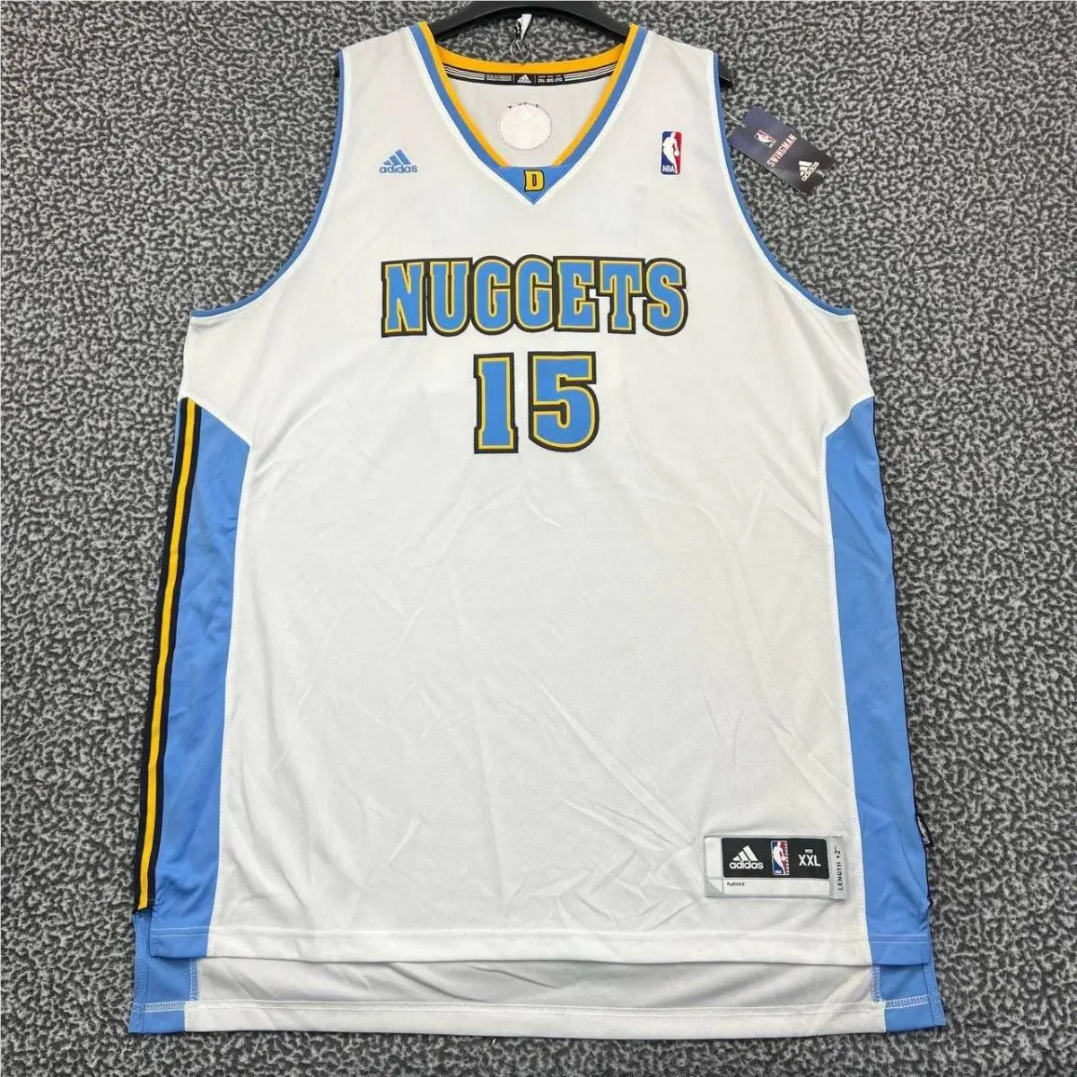 Denver Nuggets Anthony 15 Jersey Shirt Men Xxl Adidas Nba Hardwood Classic