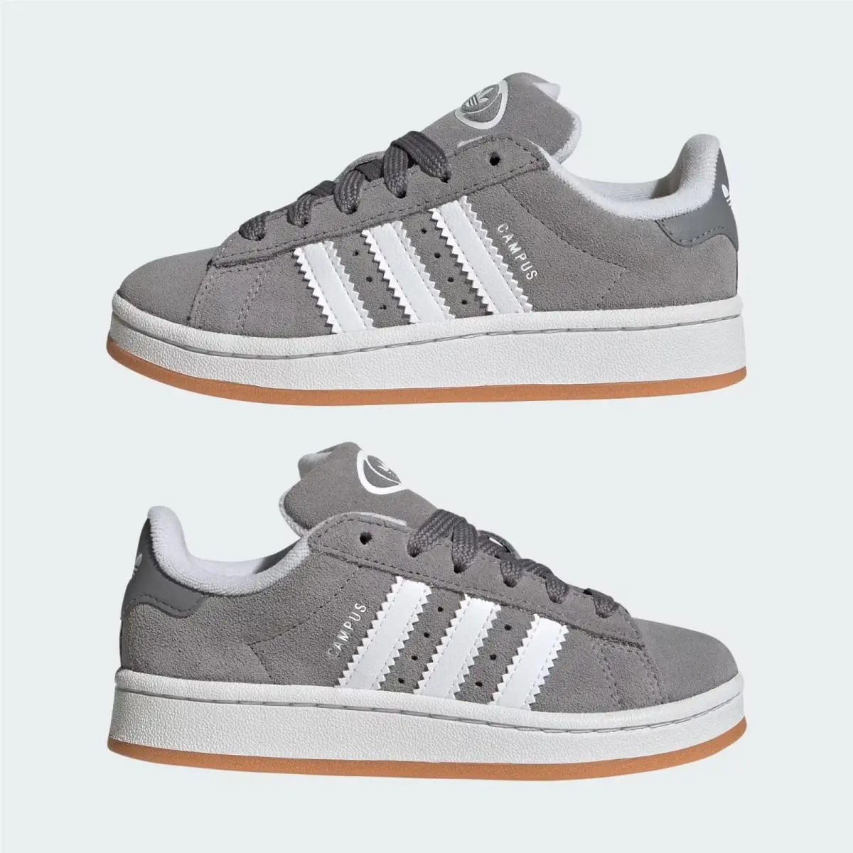 Adidas shoes - adidas Campus - Campus - JI4330 - Grey Three / Cloud White / Gum (UPC: 197609731685) 5