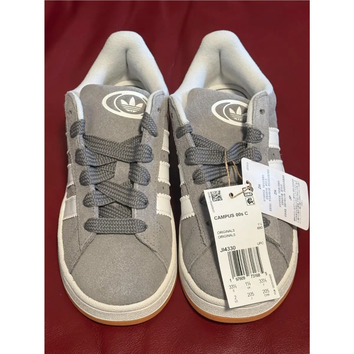 Adidas shoes - adidas Campus - Campus - JI4330 - Grey Three / Cloud White / Gum (UPC: 197609731685) 11