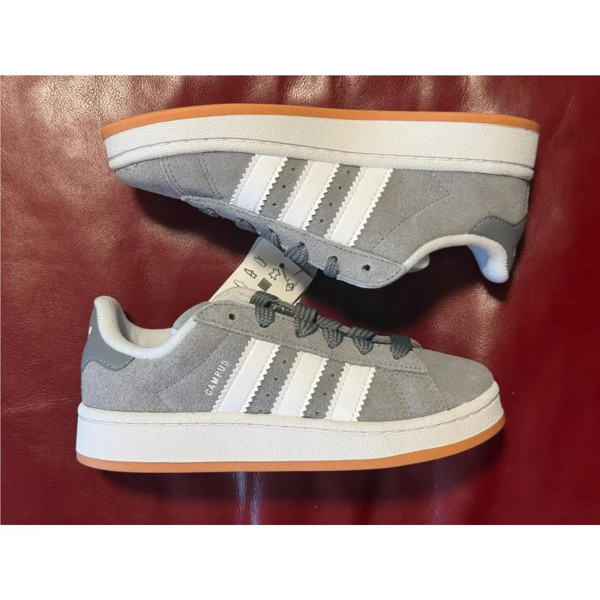Adidas shoes - adidas Campus - Campus - JI4330 - Grey Three / Cloud White / Gum (UPC: 197609731685) 14