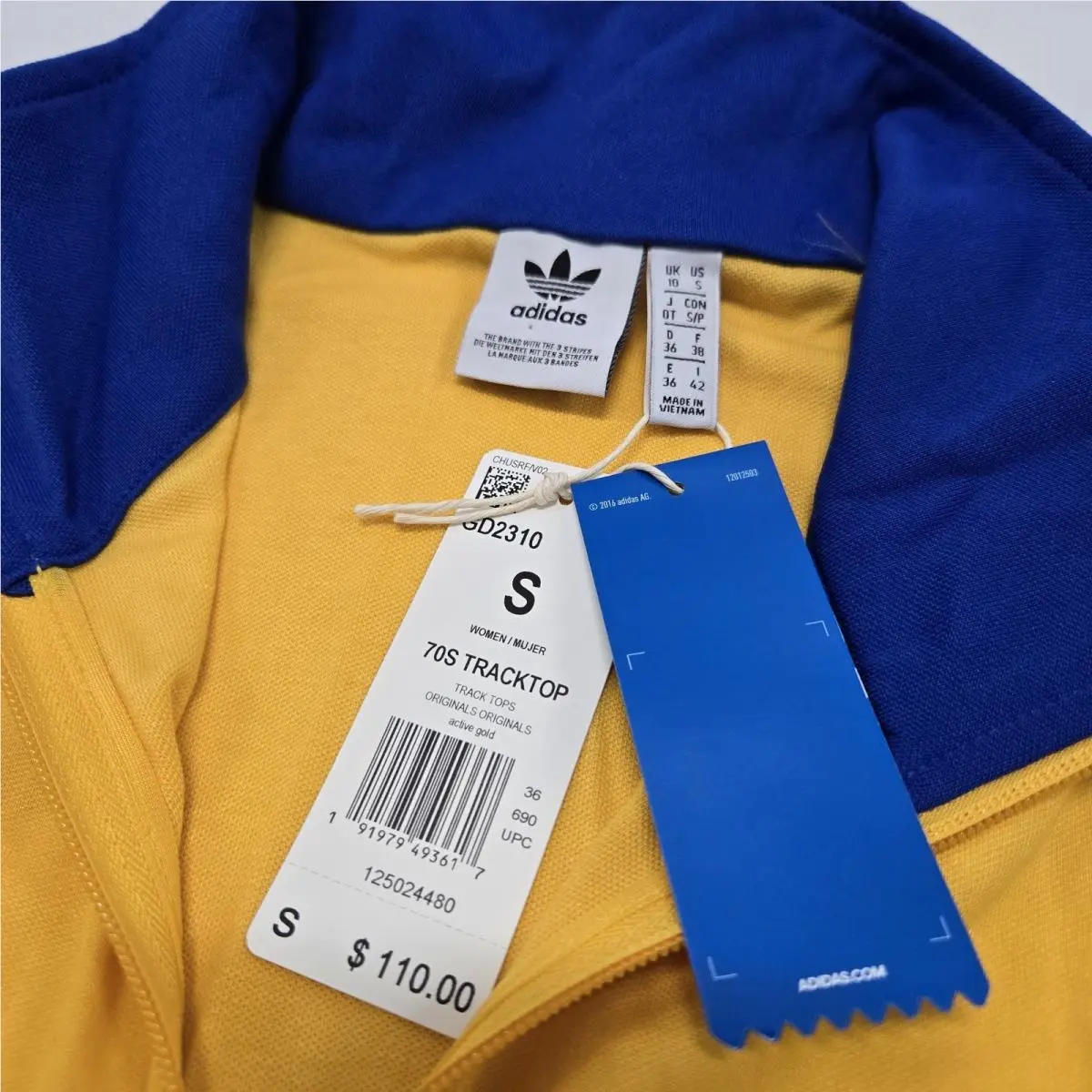 Adidas clothing - 70s track top - track top - GD2310 - Yellow & Blue 4