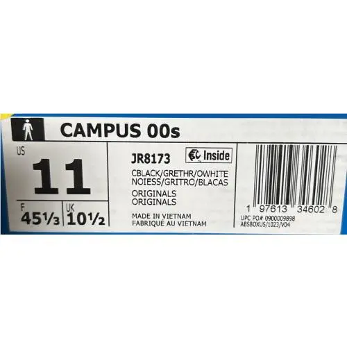 Adidas shoes - adidas Campus 00S Lace Up - JR8173 - Black 3