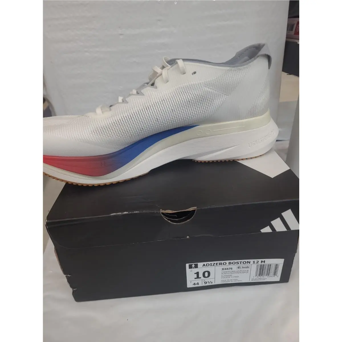 Adidas shoes - adidas adizero boston - adizero boston - White Blue Purple (UPC: 197615098352) 1