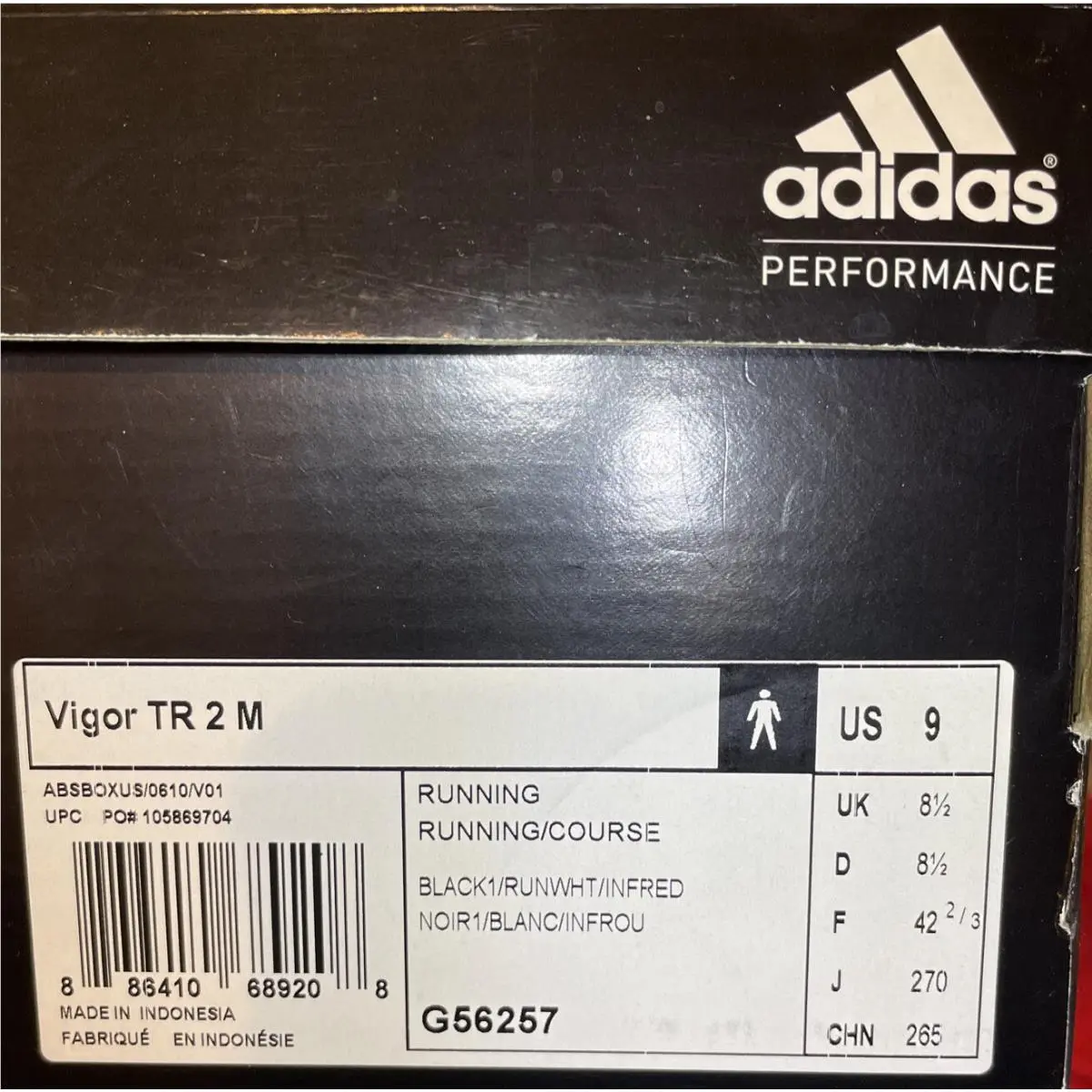 Adidas shoes - Adidas Vigor 2 - Vigor - G56257 - Black White (UPC: 0886410689208) 3