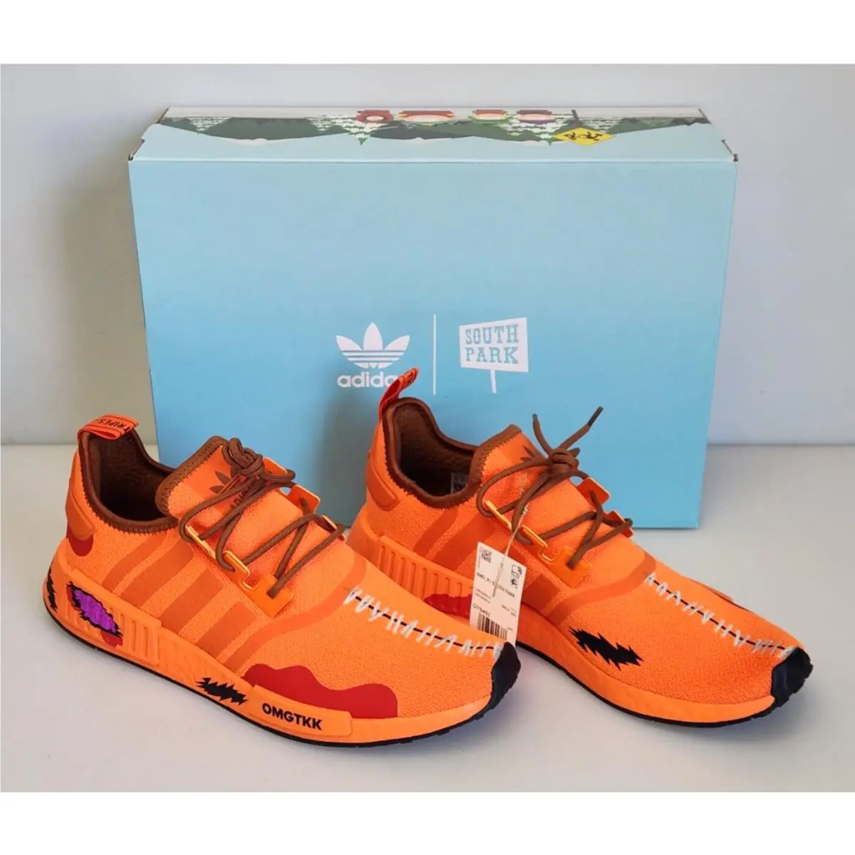 Adidas Nmd R1 South Park Kenny GY6492 Orange Knit Runner Shoes 2022 Size 12