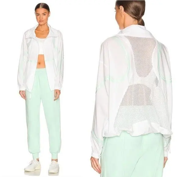 by Stella Mccartney Full Zip Jacket in White Size Small by Adidas