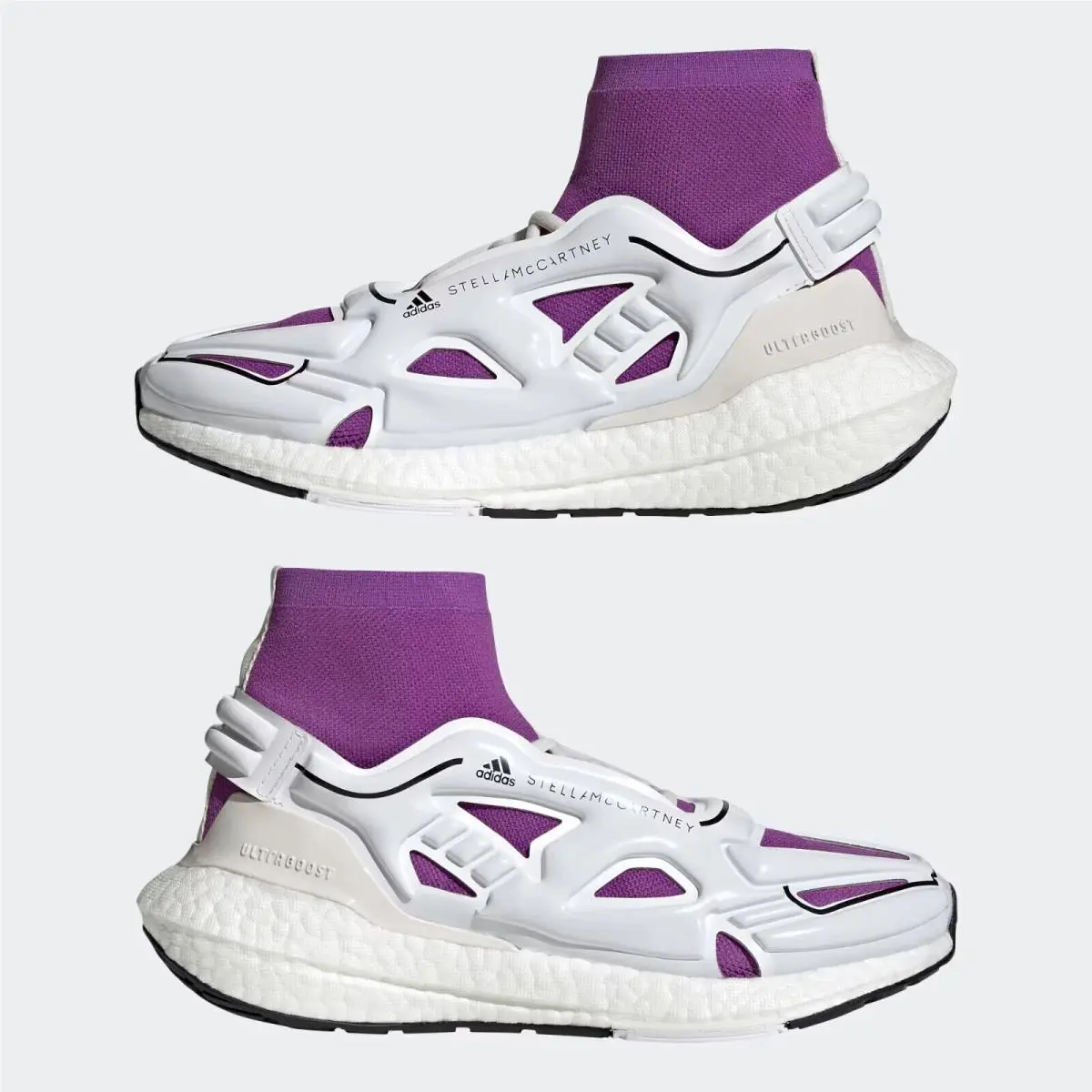 Adidas Ultraboost 22 Elevate Footwear White/active Purple/core Black Woman 8.5 M