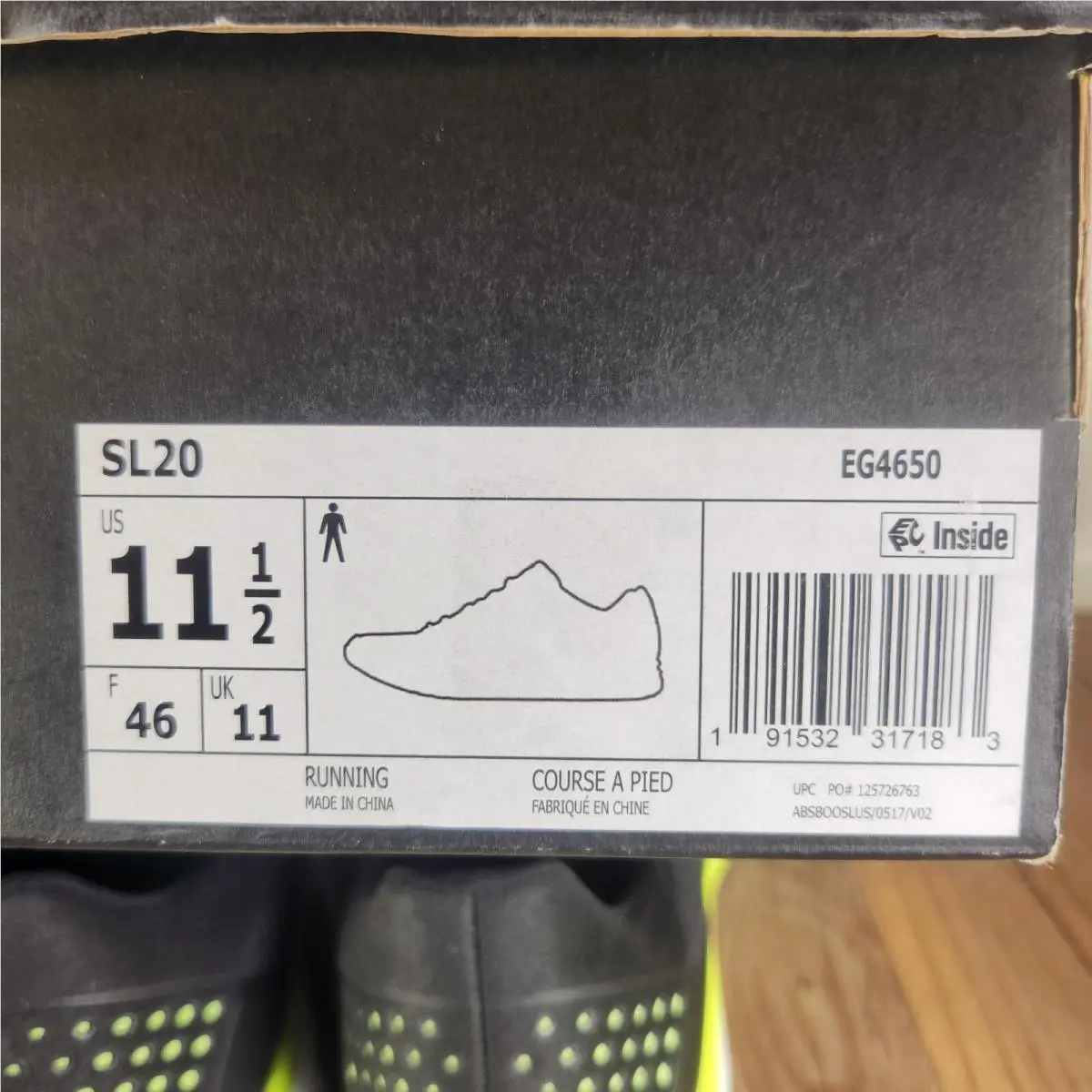 Adidas shoes - adidas SL 20 - EG4650 - Black (UPC: 191532317183) 9