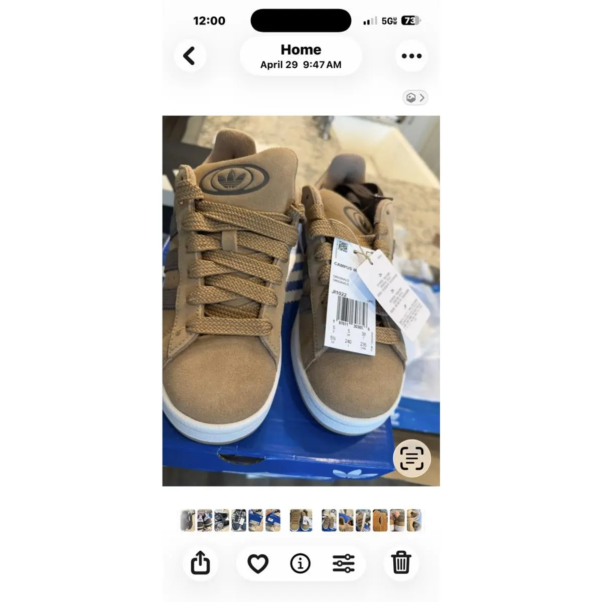 Adidas Campus Po J Size One