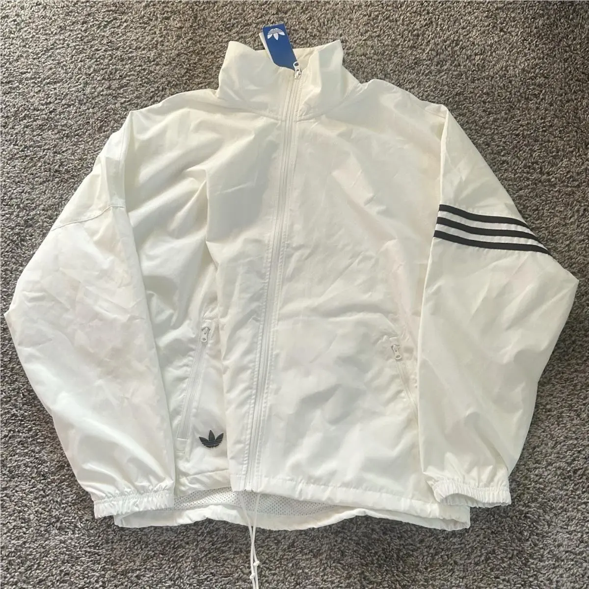 Adidas Originals Neuclassics Track Jacket Mens Size Large Off White JW5453