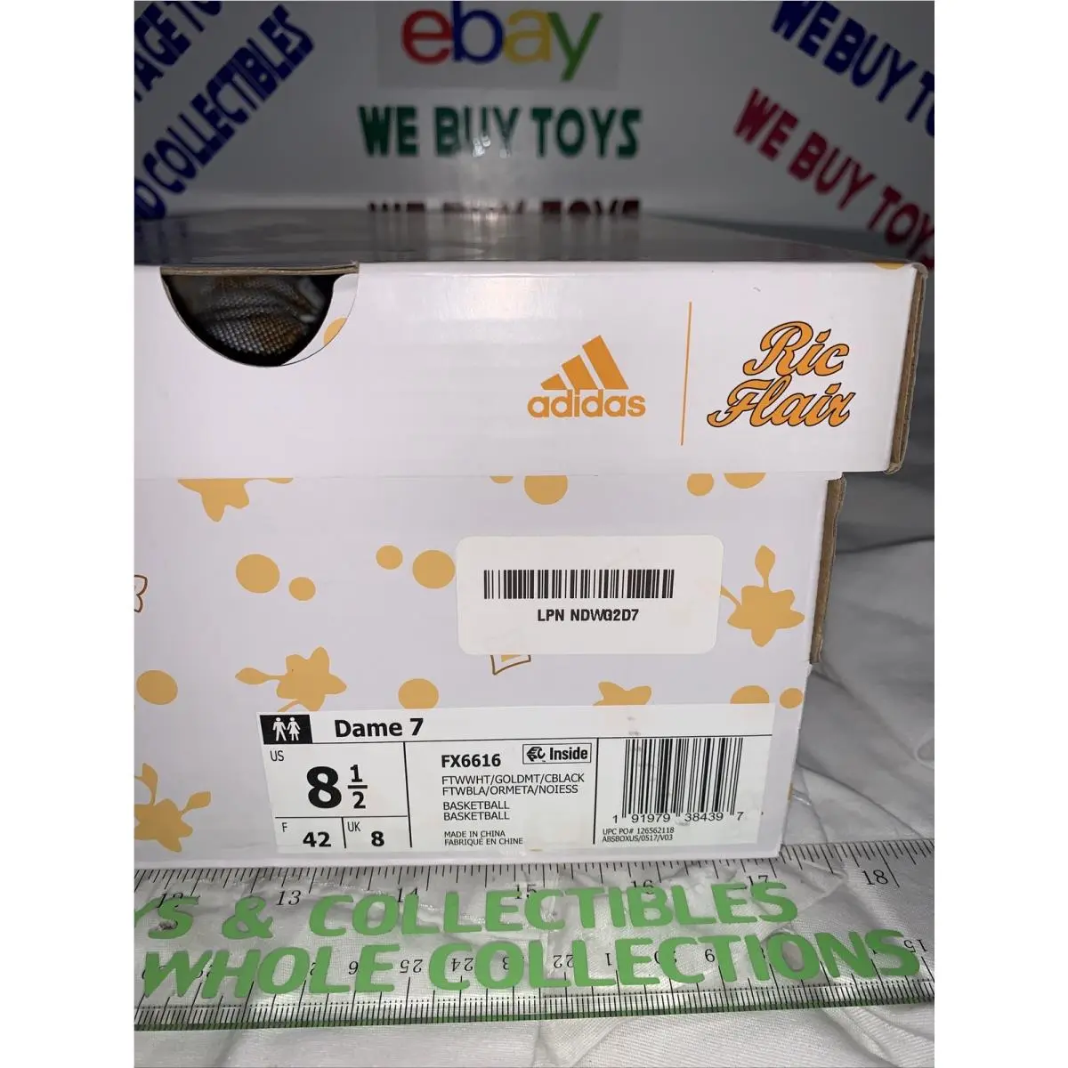 Adidas shoes - Dame 7 x Ric Flair - FX6616 - White 10