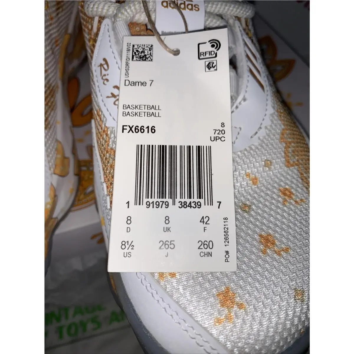 Adidas shoes - Dame 7 x Ric Flair - FX6616 - White 0