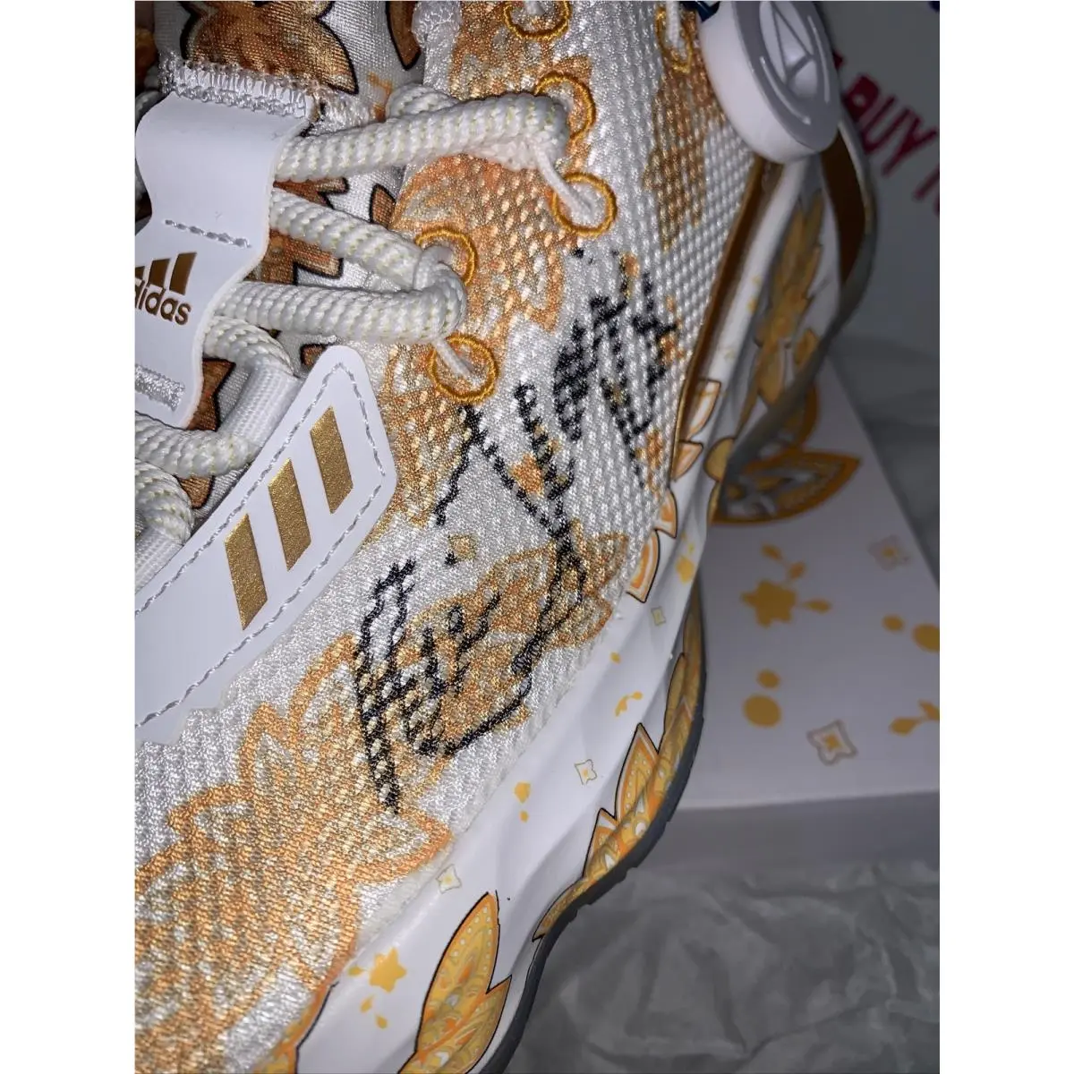 Adidas shoes - Dame 7 x Ric Flair - FX6616 - White 4