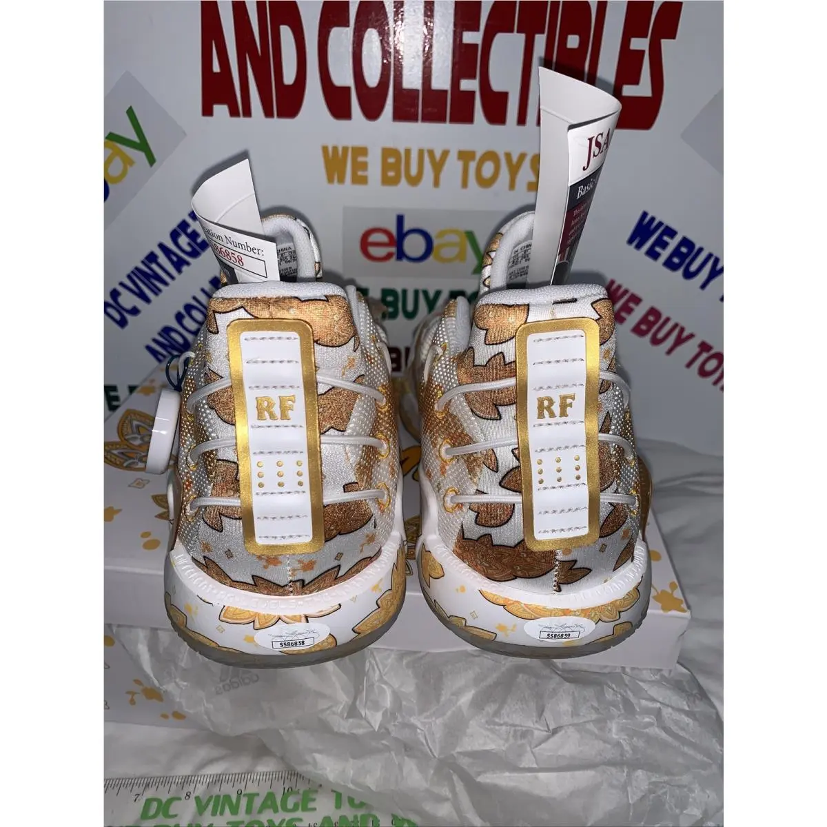 Adidas shoes - Dame 7 x Ric Flair - FX6616 - White 5