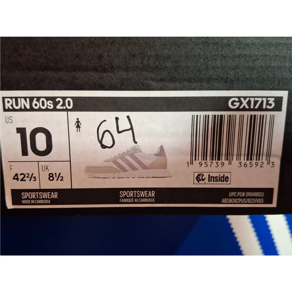 Adidas shoes - adidas Run 60S - Run - GX1713 - White 3