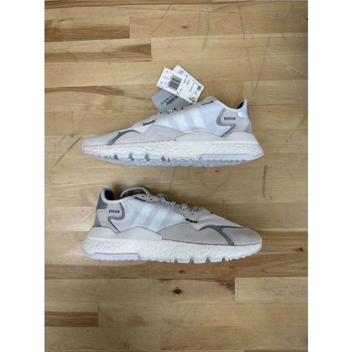 Adidas Nite Jogger 3M Originals Reflective White Mens Sneakers EE5885 Size 9.5