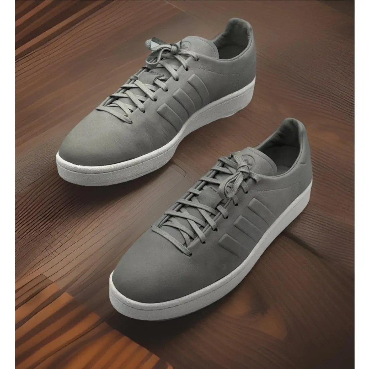 Adidas Wings Horns Campus Grey Leather Run Dmc Classic Mens 12