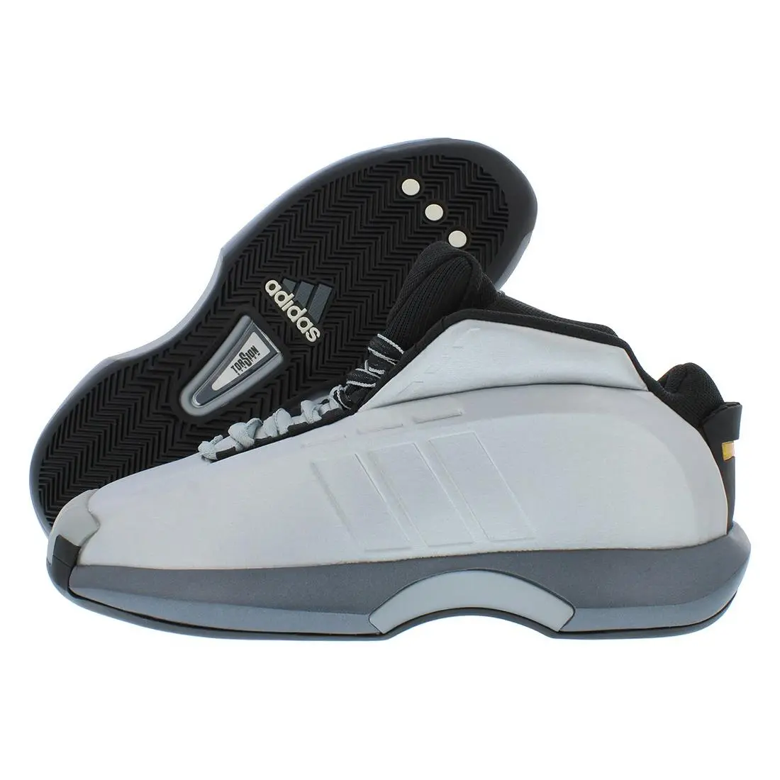 Adidas Crazy 1 Mens Shoes Size 8 Color:silver/black