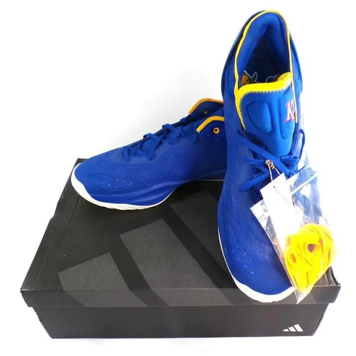 Adidas SM Ncaa Adizero Select 2.0 Jayhawks PE Basketball Shoes Men`s Size 13.5