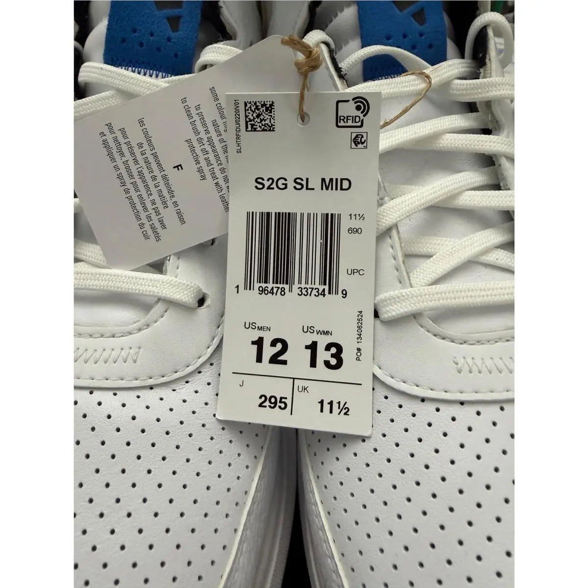 Adidas shoes - adidas S2G - ID8733 - White (UPC: 196478337349) 9