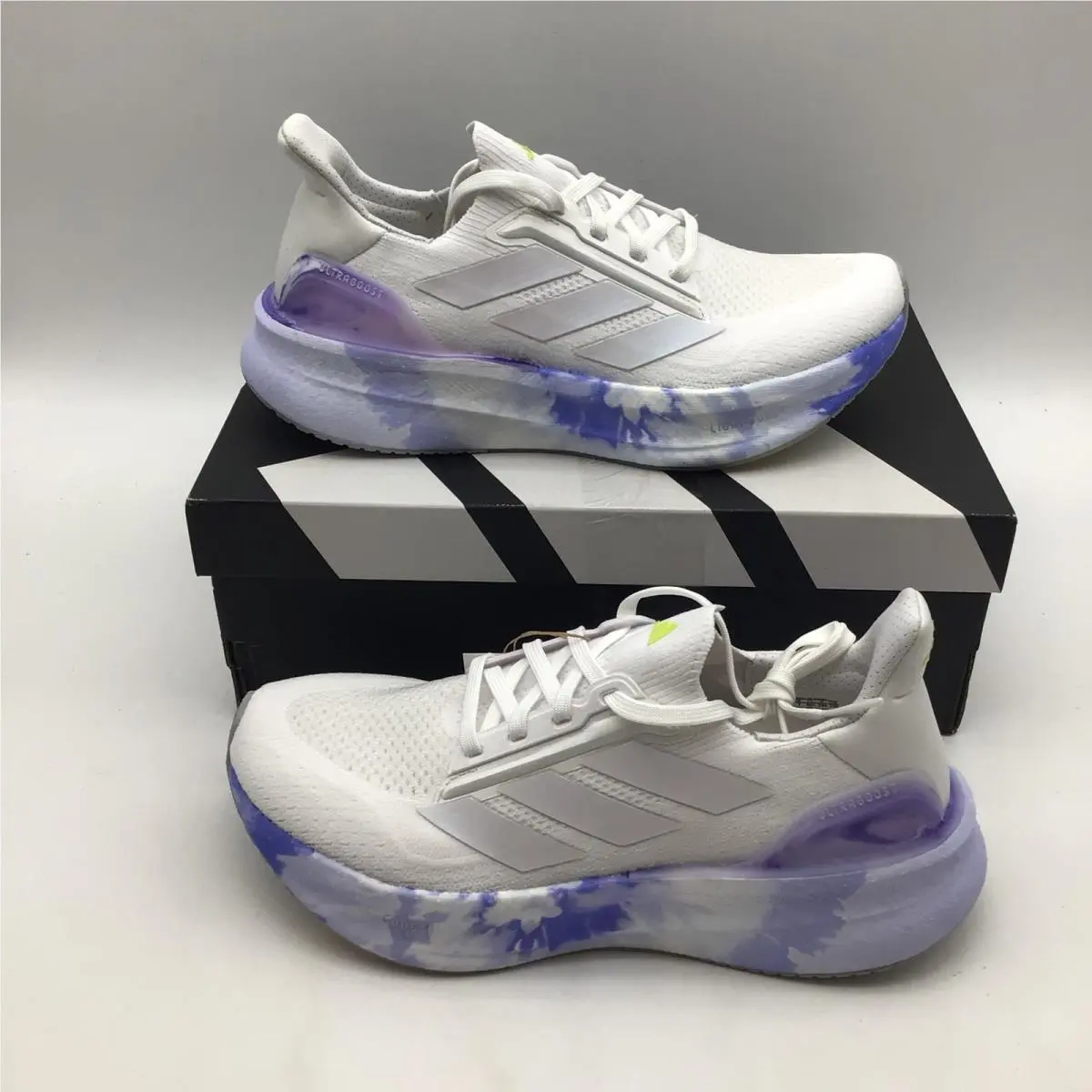Adidas Ultraboost 5X Mens Running Shoes White Blue Purple JI1516 Size 7.5