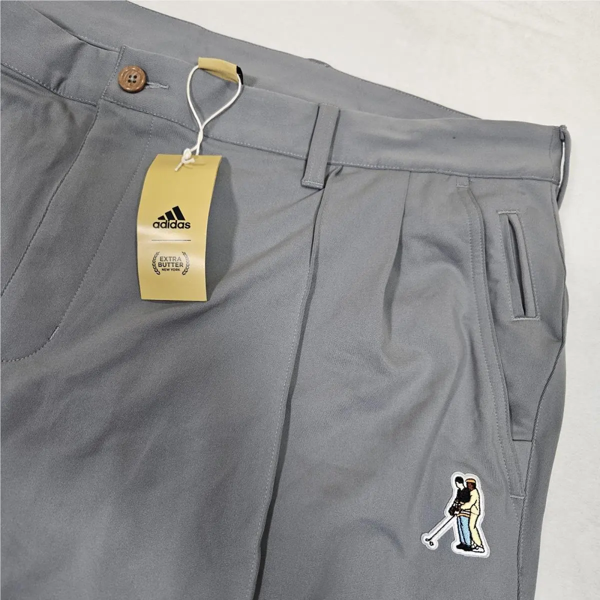 Extra Butter  Happy Gilmore Gray Golf Pants 2XL 25th Anniversary Warpknit by Adidas