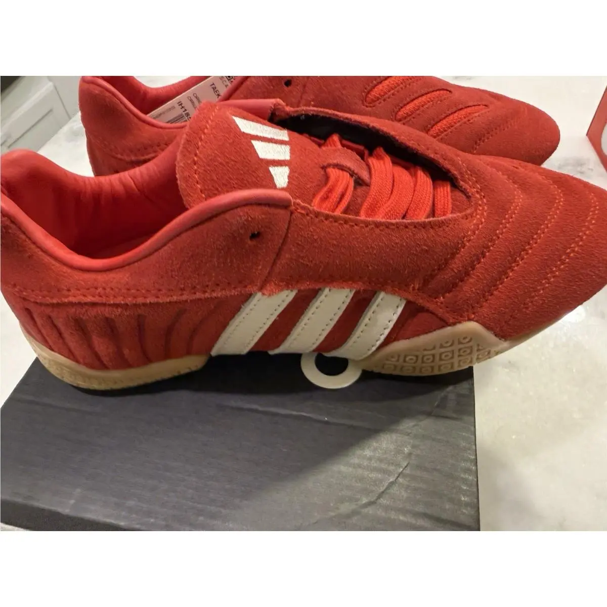 Adidas Taekwondo Mei Elite Kids Size 6 Red Suede Gum Sole IH1851 Sneakers