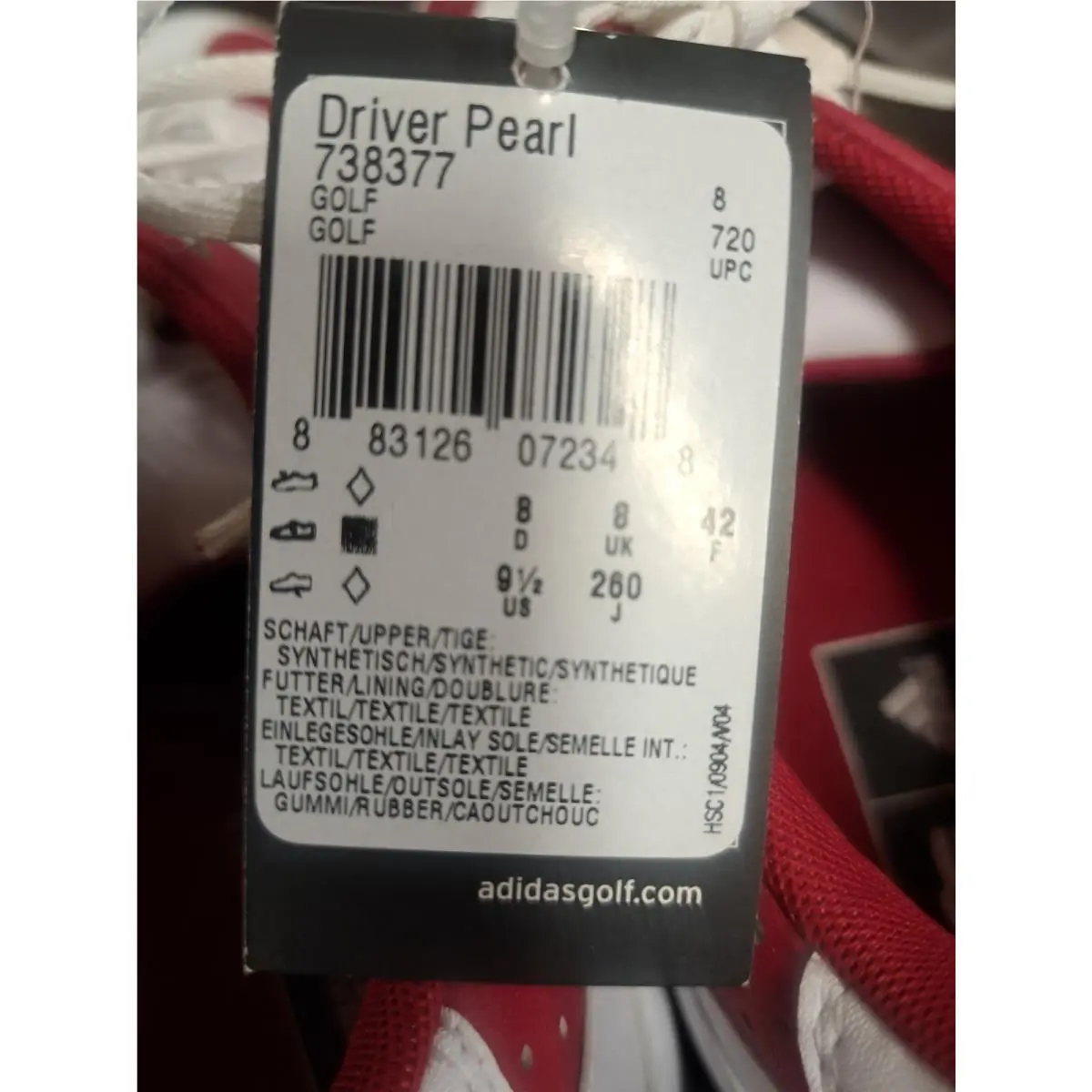 Adidas shoes - Driver Pearl - Driver Pearl - 738377 - Red 6