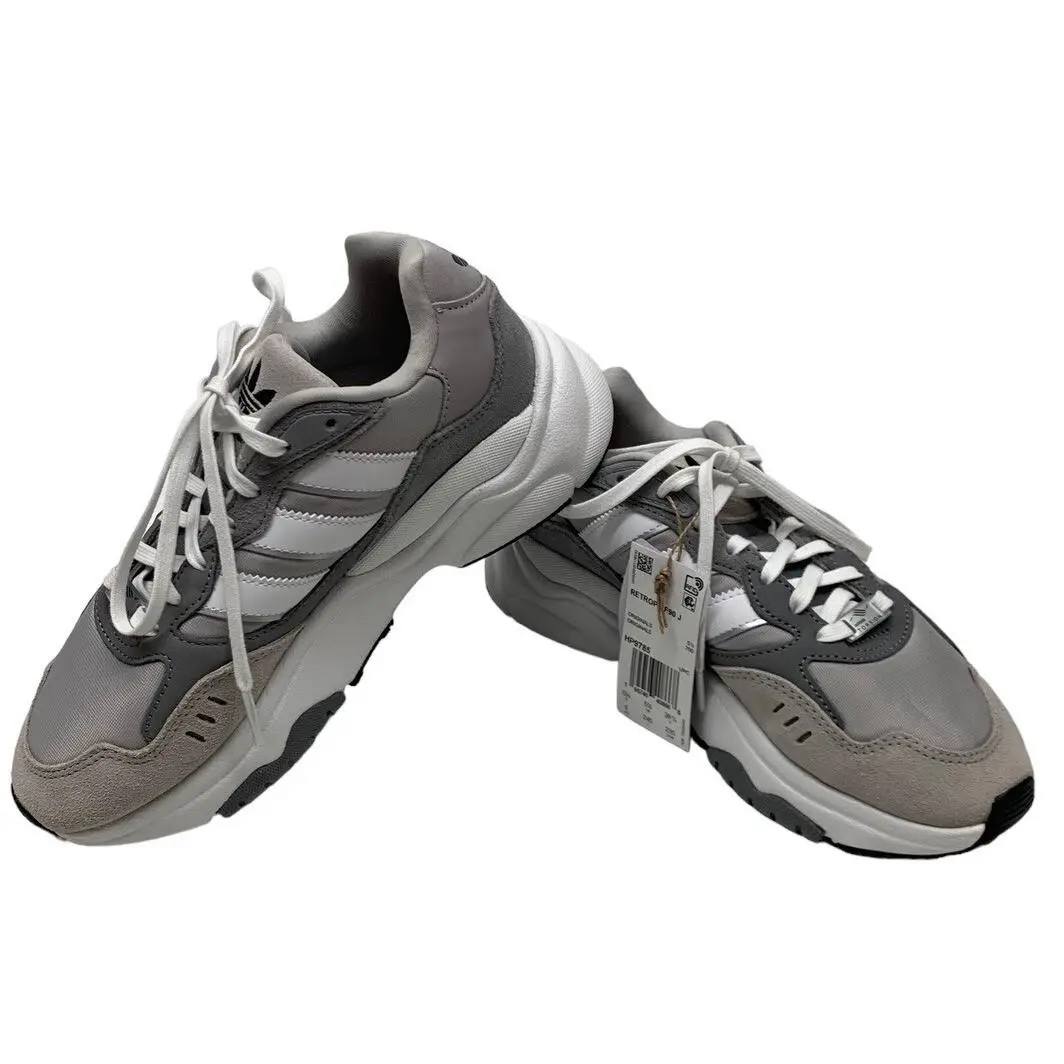 Nwt: Adidas Retropy F90 Sneakers Grey White Men`s Shoe Size 6 / Women`s Size 7