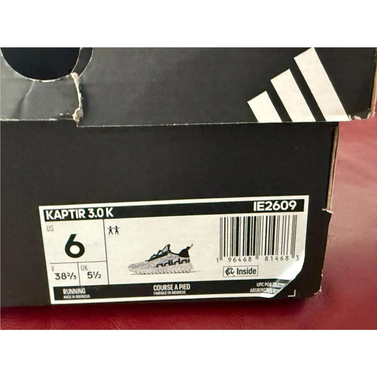 Adidas shoes - adidas Kaptir - Kaptir - IE2609 - Cloud White / Core Black / Cloud White (UPC: 196468814683) 6
