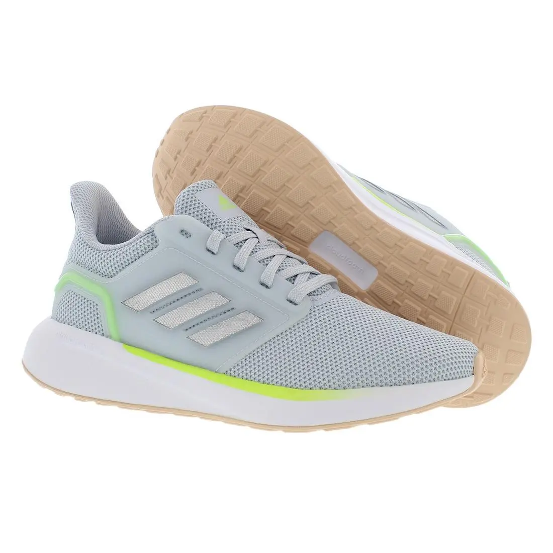 Adidas EQ19 Run Winter Womens Shoes Size 8 Color: Grey/white/volt