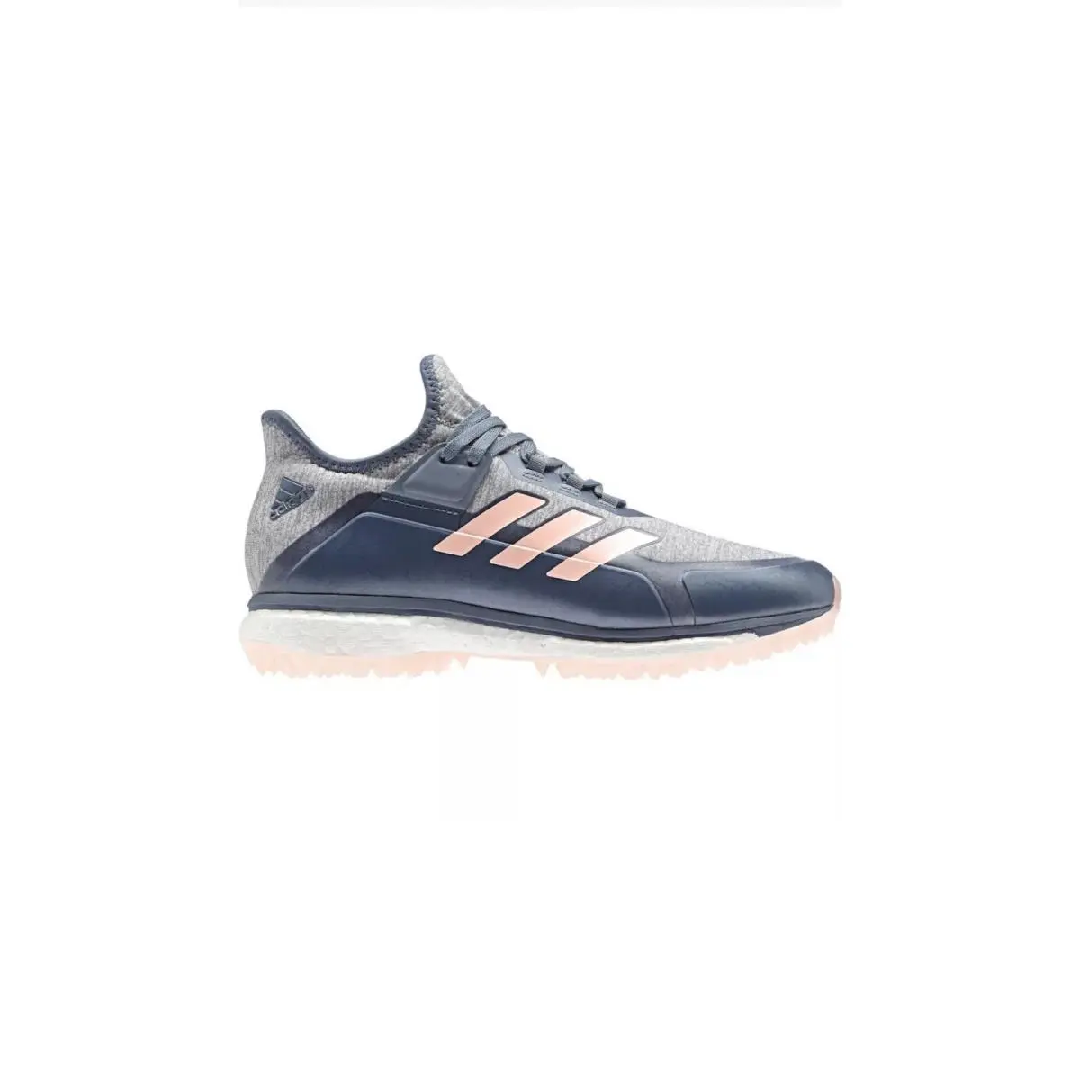 Adidas Fabela X Women`s Field Hockey Shoes Steel/blue/pink Size 12