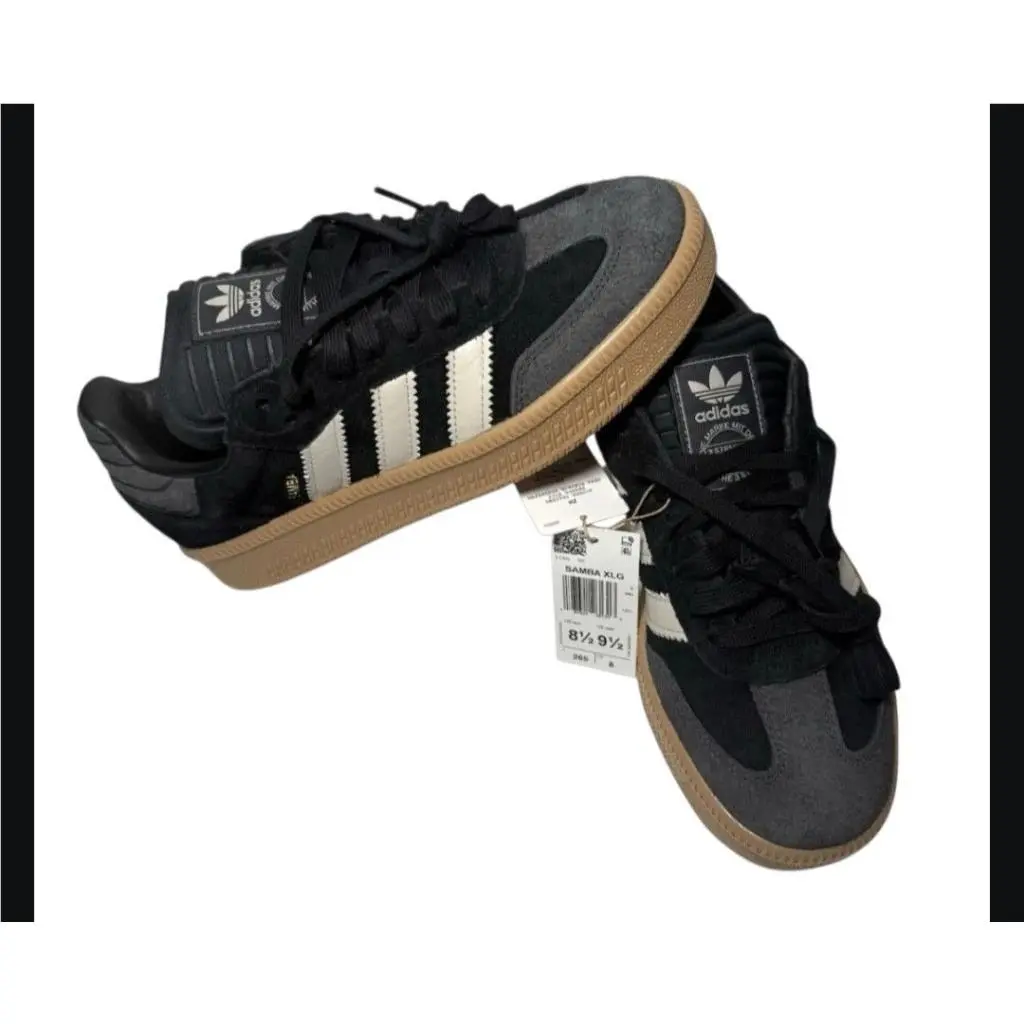 Adidas Samba Xlg Black Suede Sneakers - Men’s 8 Women’s 9