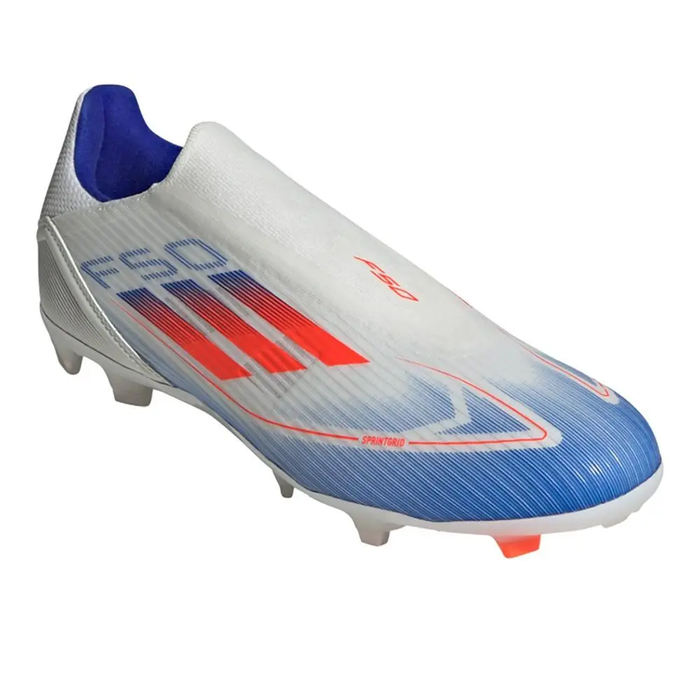 Adidas shoes - adidas F50 League Laceless MultiGround Soccer Cleats - IE0606-A - White (UPC: 196478357675) 0