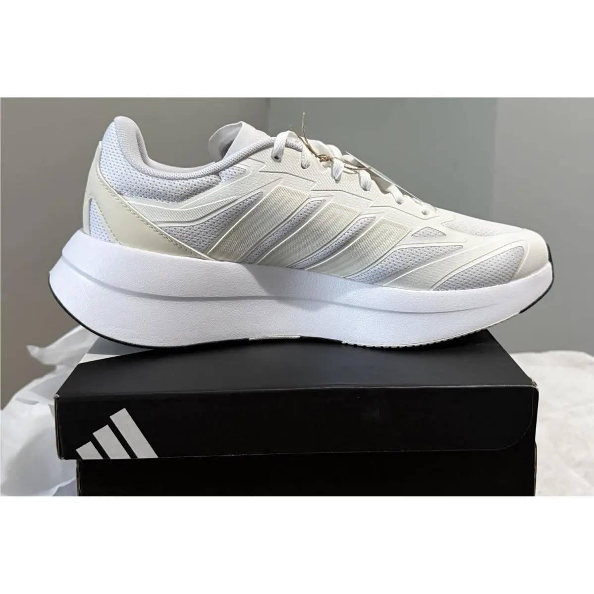 Adidas Adirok Lace Up Womens Size 11 White Sneakers Platform Shoes