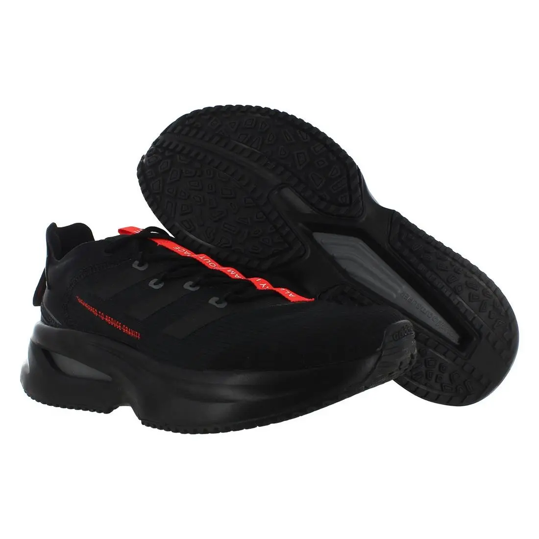 Adidas Fluidflash Unisex Shoes Size 9 Color: Black/black/solar Red