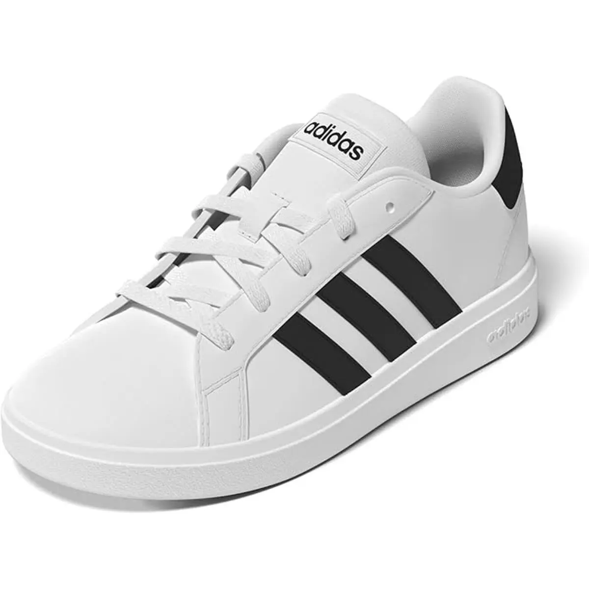 Adidas Unisex Kids Grand Court 2.0 Tennis Shoe White/ Black -sz 12