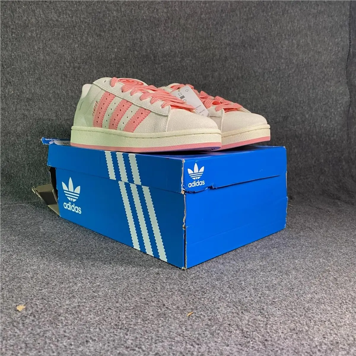 Adidas Campus 00s J Clear Pink Youth Size 7 Suede Low Top Sneakers J35322